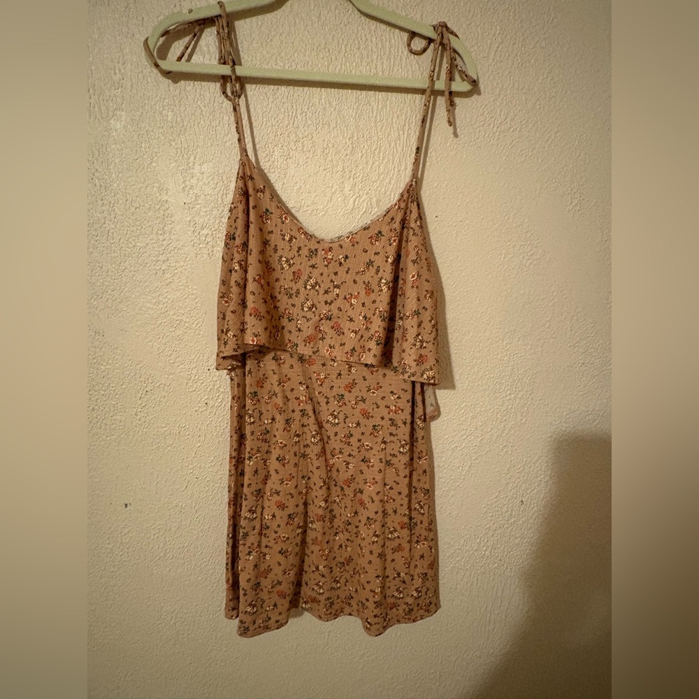 Topshop Pink Floral Knit Low Back Dress